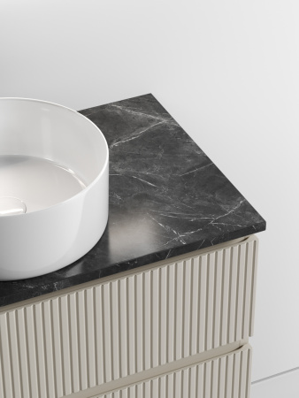 Столешница Sancos TT80A1X 80х50 накладная цвет черный